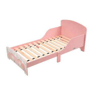 Pat junior cu protecții laterale pink forest, u-grow