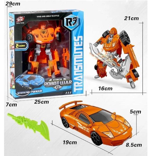 Robot transformer "robot - mașină sport", 2 modele 3