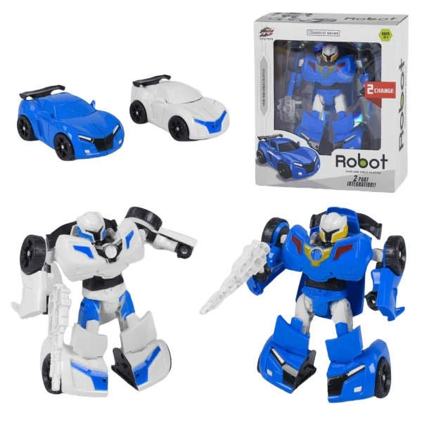 Robot transformer "tobot - mașină de curse", 2 modele 2