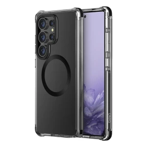 Чехол uniq combat carbon magclick для samsung s25 ultra, черный