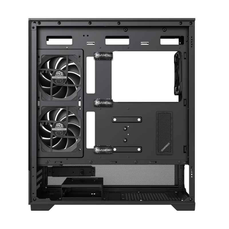 Carcasă pc gamemax vista 2 ab, midi-tower, fără psu, negru 3