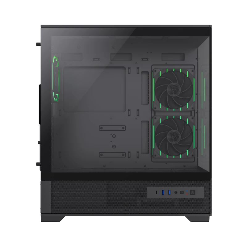 Компьютерный корпус gamemax vista 2 ab, midi-tower, без блока питания, чёрный 3