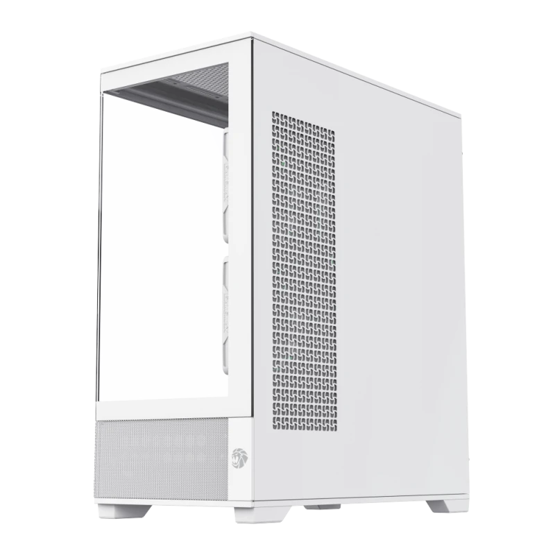 Компьютерный корпус gamemax vista 2 aw, midi-tower, без блока питания, белый 9