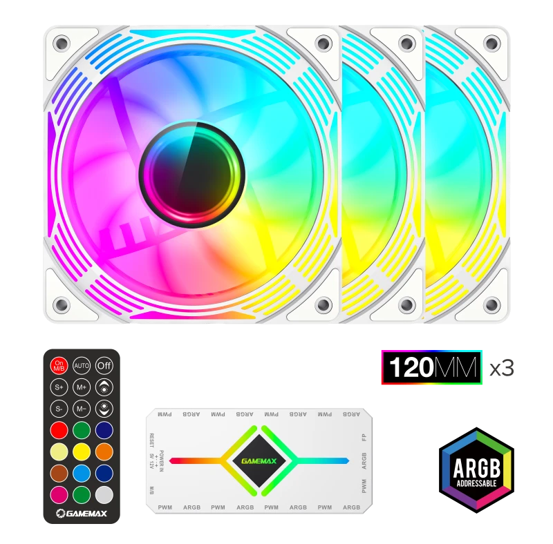 Вентилятор для пк gamemax kf300, 120 мм 8