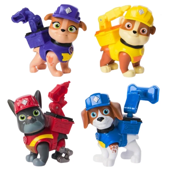 Figurina rubble &amp; crew, seria "patrula cățelușilor", 4 modele 2
