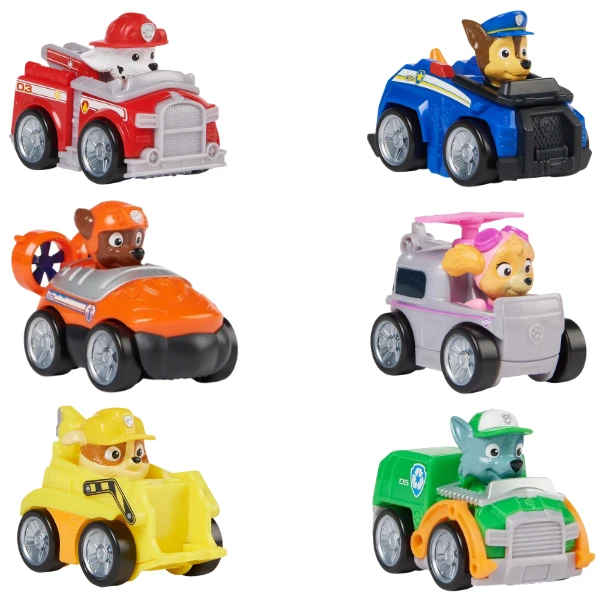 Mașinuțe mini, seria "patrula cățelușilor", 6 modele 2