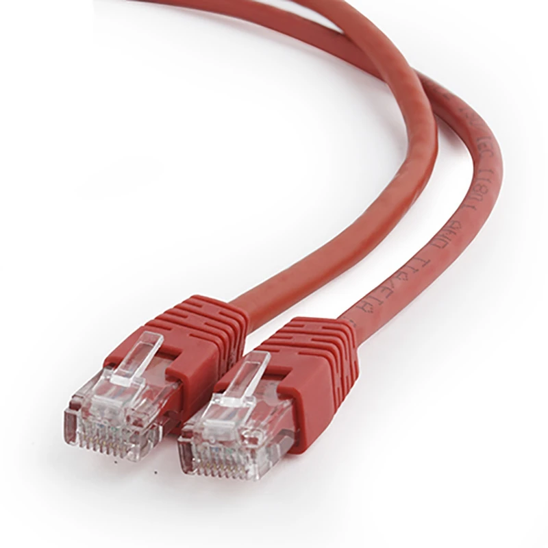 Патч-корд cablexpert pp6u-3m/r, cat6 utp, 3м, красный 6
