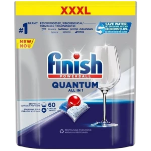 Таблетки для посудомоечной машины finish quantum regular all in one, 60 шт