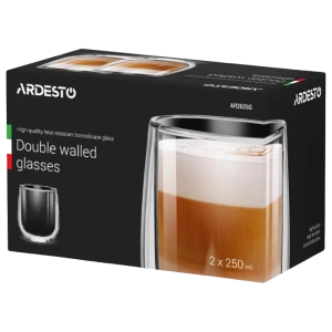 Set de pahare ardesto ar2625g, 250 ml, 2buc. Thumbnail 2