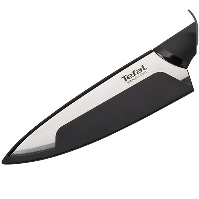 Нож поварской tefal k2213144, чёрный 3
