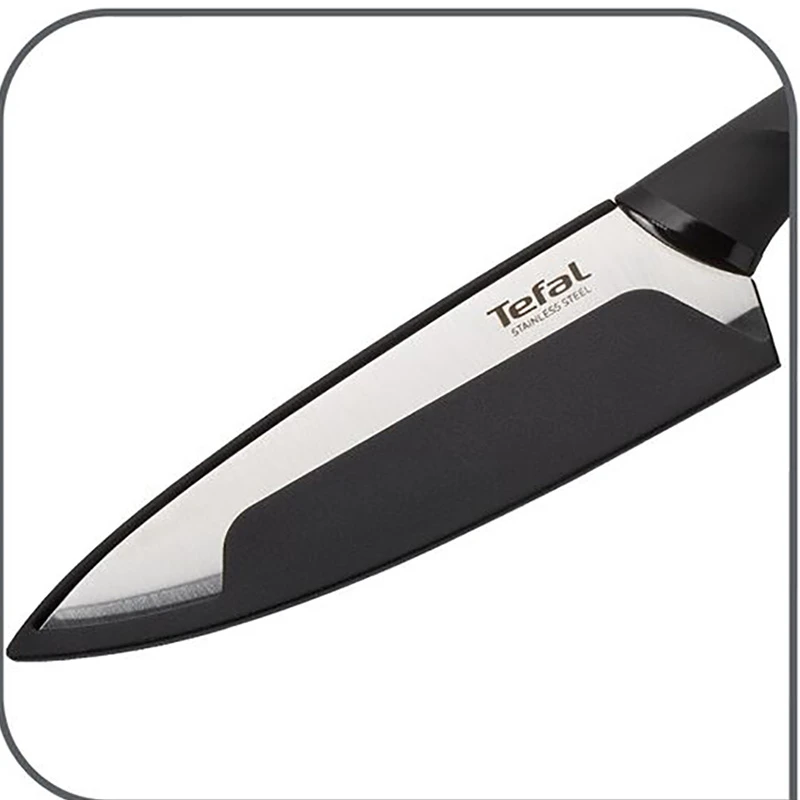 Нож поварской tefal k2213144, чёрный 4