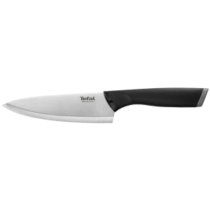 Нож поварской tefal k2213144, чёрный