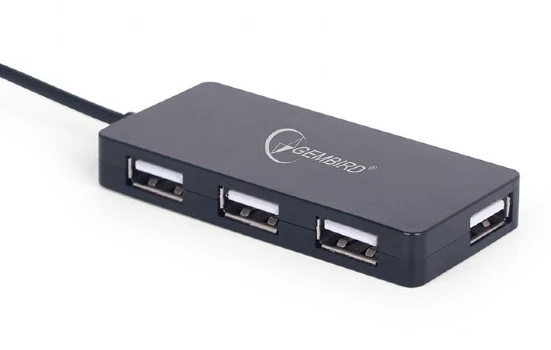 Usb-концентратор gembird uhb-u2p4-04, чёрный 7