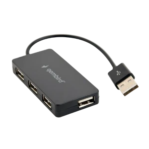 Usb-концентратор gembird uhb-u2p4-04, чёрный