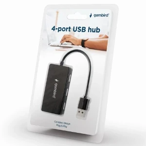 Usb-концентратор gembird uhb-u2p4-04, чёрный Thumbnail 5