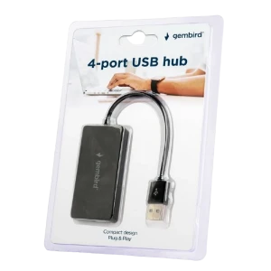 Usb-концентратор gembird uhb-u2p4-04, чёрный Thumbnail 6