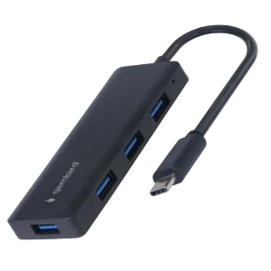 Usb-концентратор gembird uhb-cm-u3p4-02, чёрный