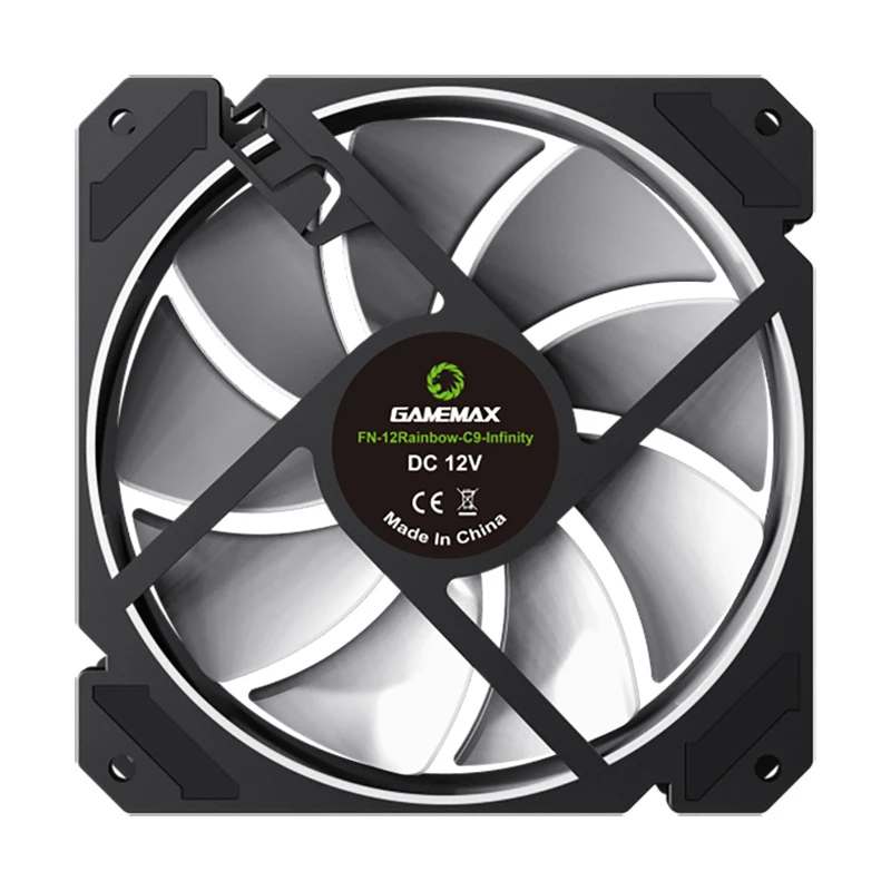 Ventilator pc gamemax fn-12rainbow-c9, 120 mm 2