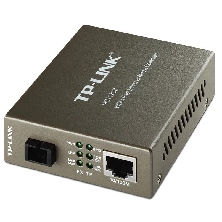 Convertor media tp-link mc112cs, 20 km 2