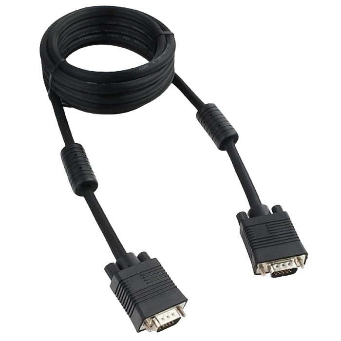 Видео кабель cablexpert cc-ppvga-10-b, vga d-sub (m) - vga d-sub (m), 3м, чёрный 4