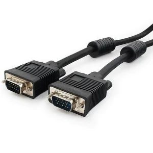 Видео кабель cablexpert cc-ppvga-10-b, vga d-sub (m) - vga d-sub (m), 3м, чёрный