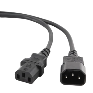 Удлинительный шнур питания cablexpert pc-189, 1.8 м, чёрный