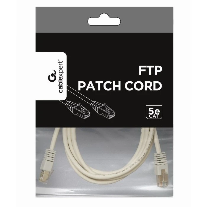 Патч-корд cablexpert pp22-0.5m, cat5e ftp, 0,5м, серый 3