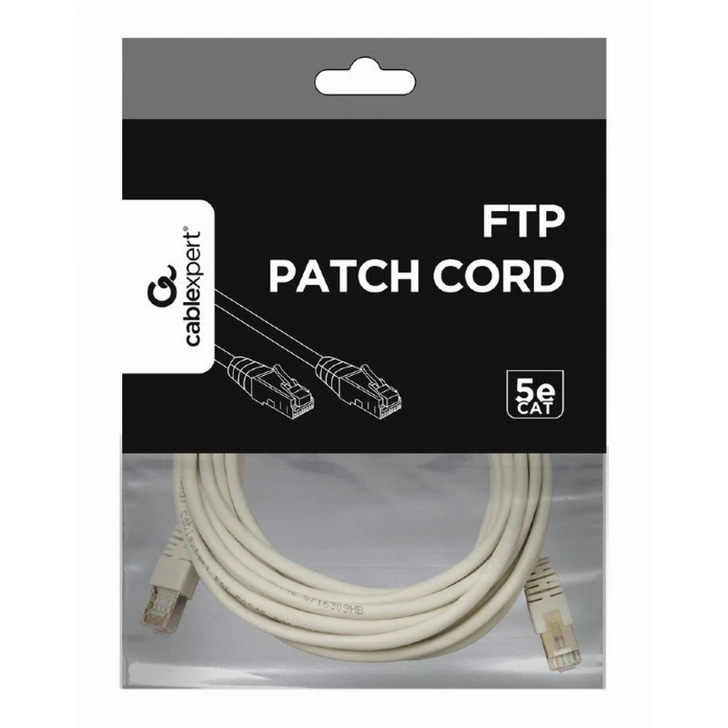 Patch cord cablexpert pp22-5m, cat5e ftp, 5m, gri 7