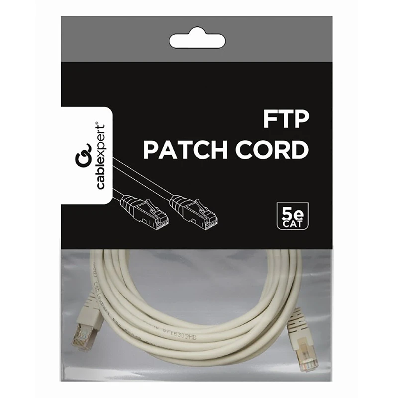 Patch cord cablexpert pp22-5m, cat5e ftp, 5m, gri 6