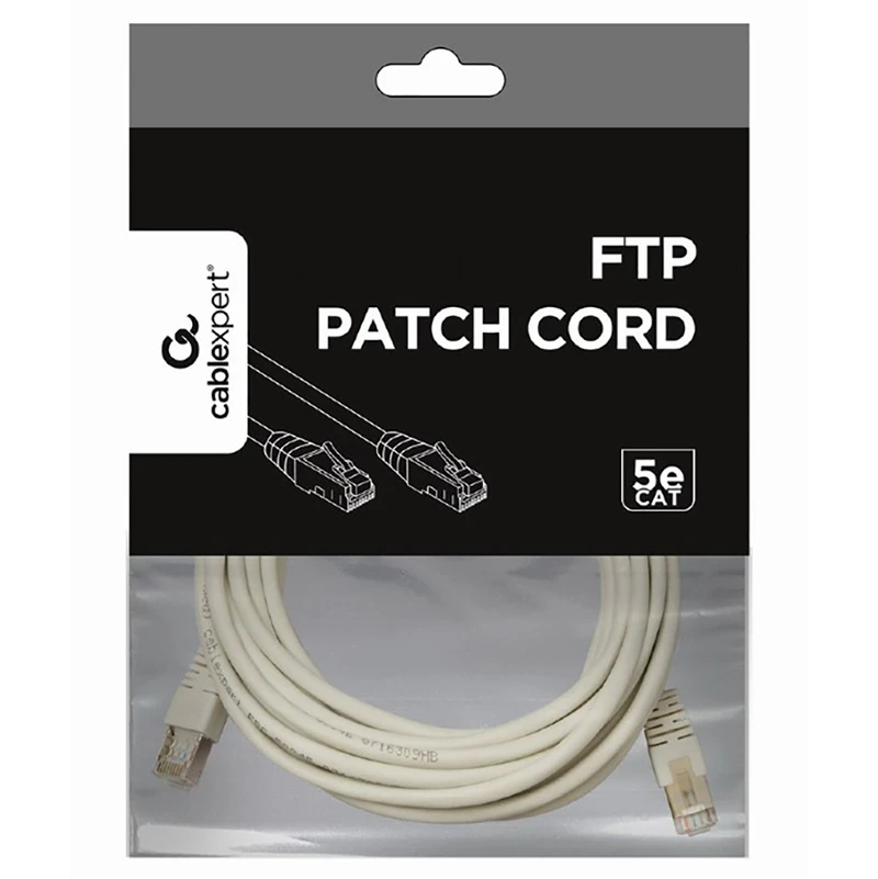 Patch cord cablexpert pp22-7.5m, cat5e ftp, 7,5m, gri 5