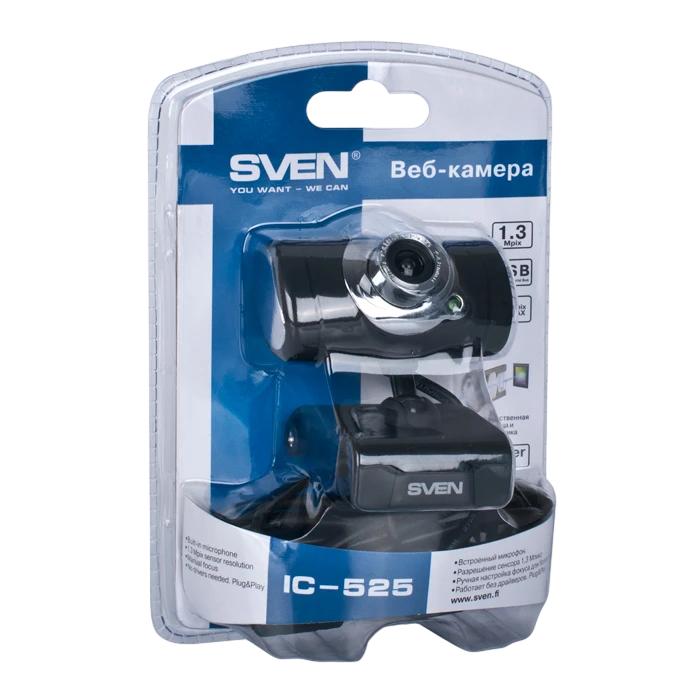 Cameră web sven ic-525, 1280 x 1024, negru 7