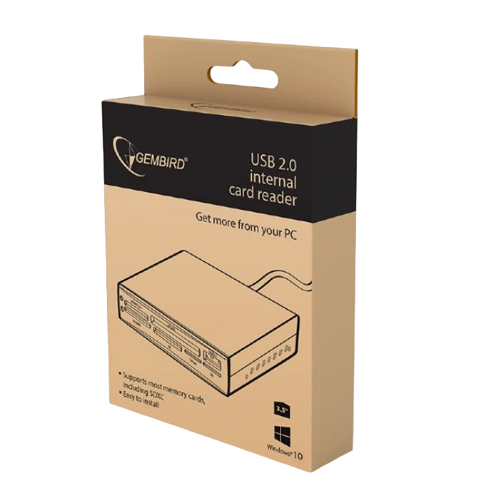 Cititor de carduri gembird fdi2-allin1-02-b, , negru 5