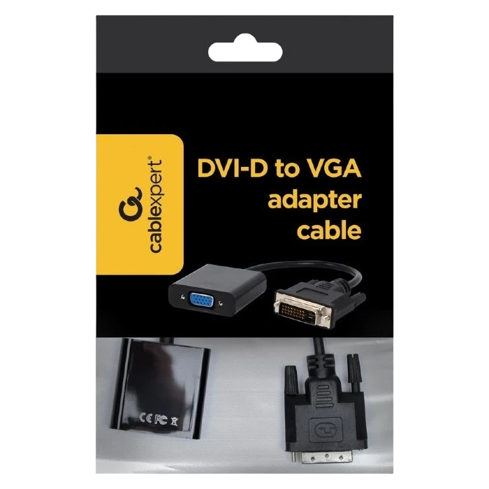 Видеоконвертер cablexpert a-dvid-vgaf-01, dvi-d (m) - svga (f), 0,2м, чёрный 3