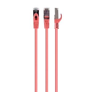 Патч-корд cablexpert pp6-1m/ro, cat6 ftp , 1м, розовый