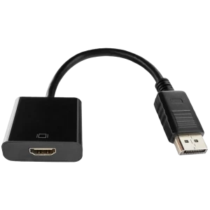 Видеоадаптер cablexpert a-dpm-hdmif-002, displayport (m) - hdmi (f), 0,1 м, чёрный