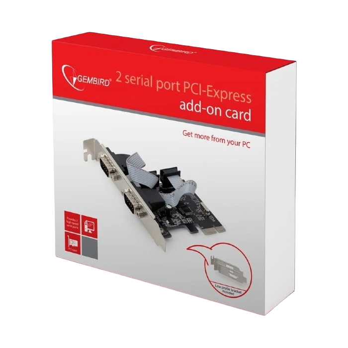 Карта расширения pci-express gembird spc-22, чёрная 5