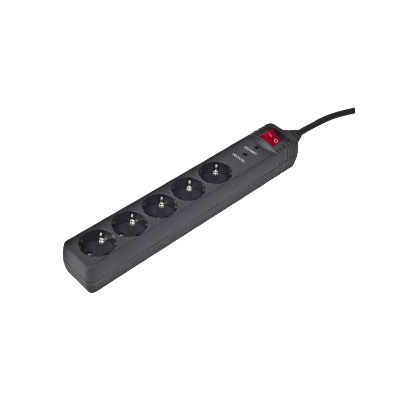 Prelungitor electric gembird spg5-c-15, 5 prize, 4,5m, negru 2