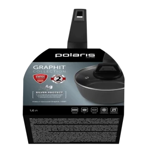 Ковш polaris graphit-16sp, 1,6л, 16см, графитовый Thumbnail 2