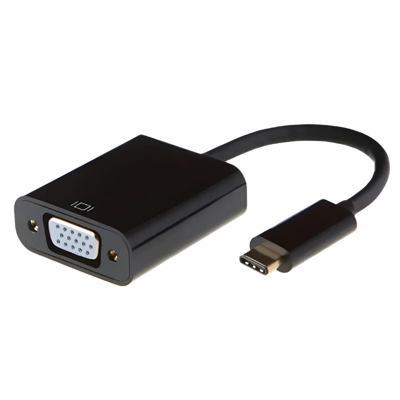 Видеоадаптер apc electronic apc-631008, type-c - vga d-sub, 0,15м, чёрный 3