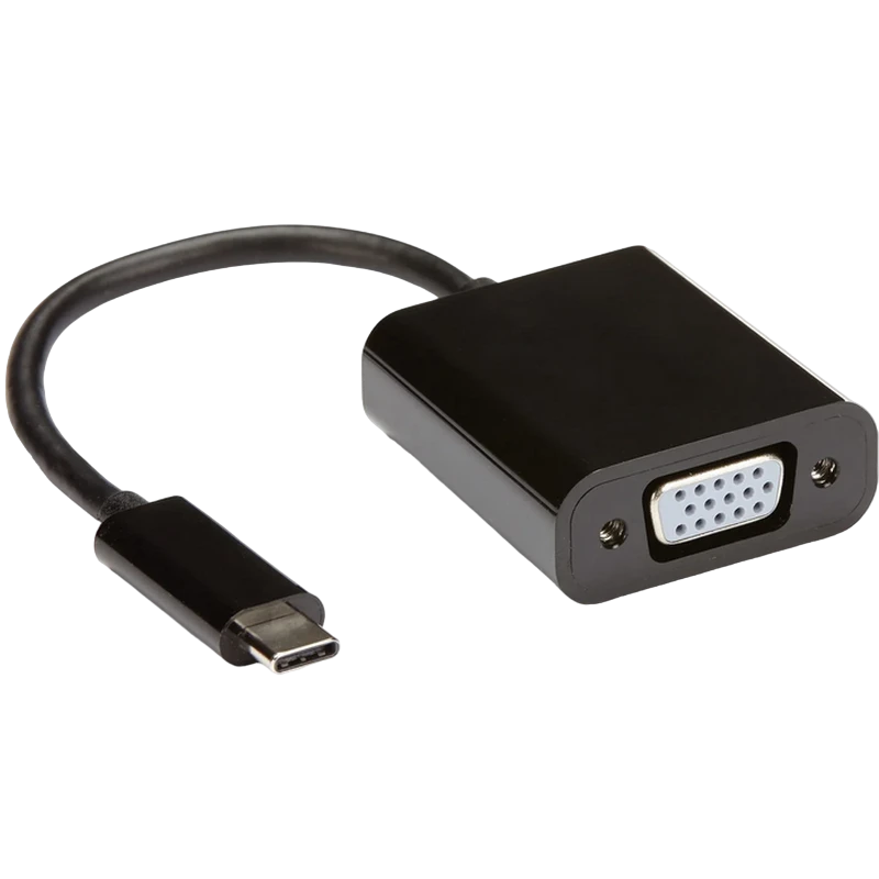 Adaptor video apc electronic apc-631008, type-c - vga d-sub, 0,15m, negru 2