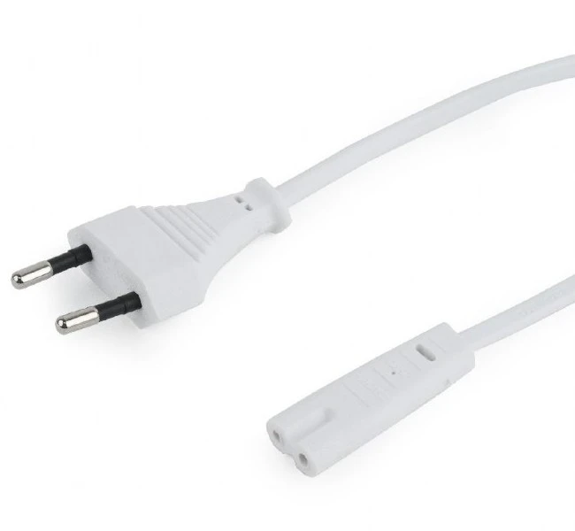 Шнур питания cablexpert pc-184/2-w, 1,8м, белый 3
