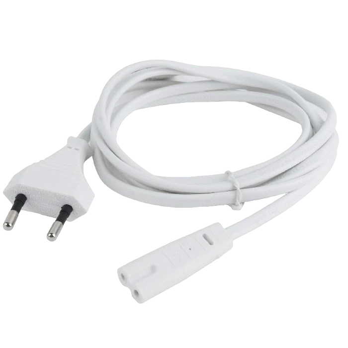 Шнур питания cablexpert pc-184/2-w, 1,8м, белый 2