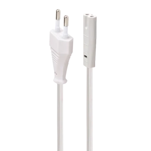 Cablu de alimentare cablexpert pc-184/2-w, 1,8m, alb Thumbnail 4
