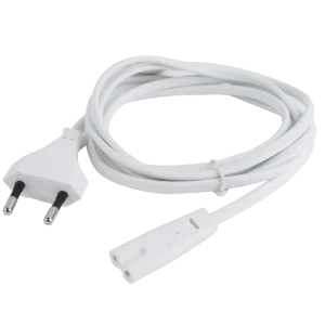 Шнур питания cablexpert pc-184/2-w, 1,8м, белый Thumbnail 2