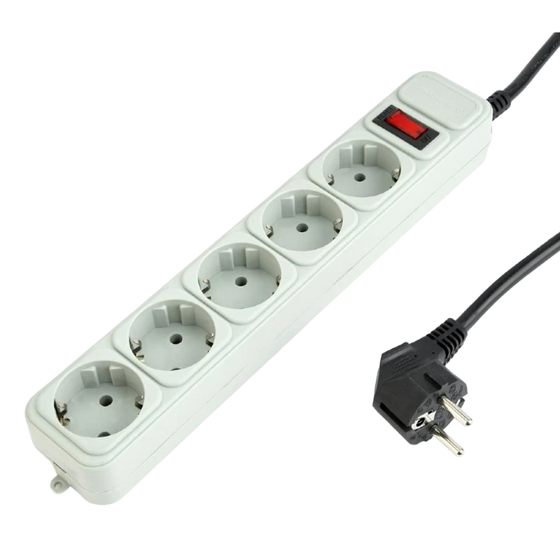 Сетевой фильтр gembird gmb spg3-b-15c, 5 розеток, 4,5 м, белый 4