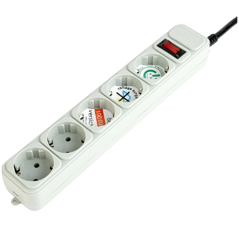 Prelungitor electric gembird gmb spg3-b-15c, 5 prize, 4,5 m, alb 2
