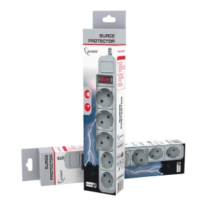 Prelungitor electric gembird gmb spg3-b-15c, 5 prize, 4,5 m, alb Thumbnail 4