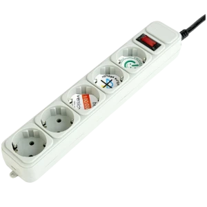 Prelungitor electric gembird gmb spg3-b-15c, 5 prize, 4,5 m, alb Thumbnail 2