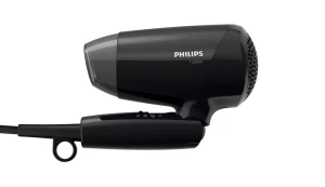 Компактный фен philips essentialcare bhc010/10, 1200 вт, чёрный Thumbnail 2