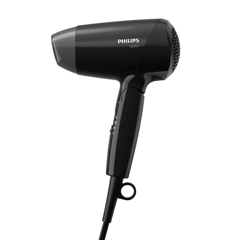 Uscător de păr compact philips essentialcare bhc010/10, 1200 w, negru 3